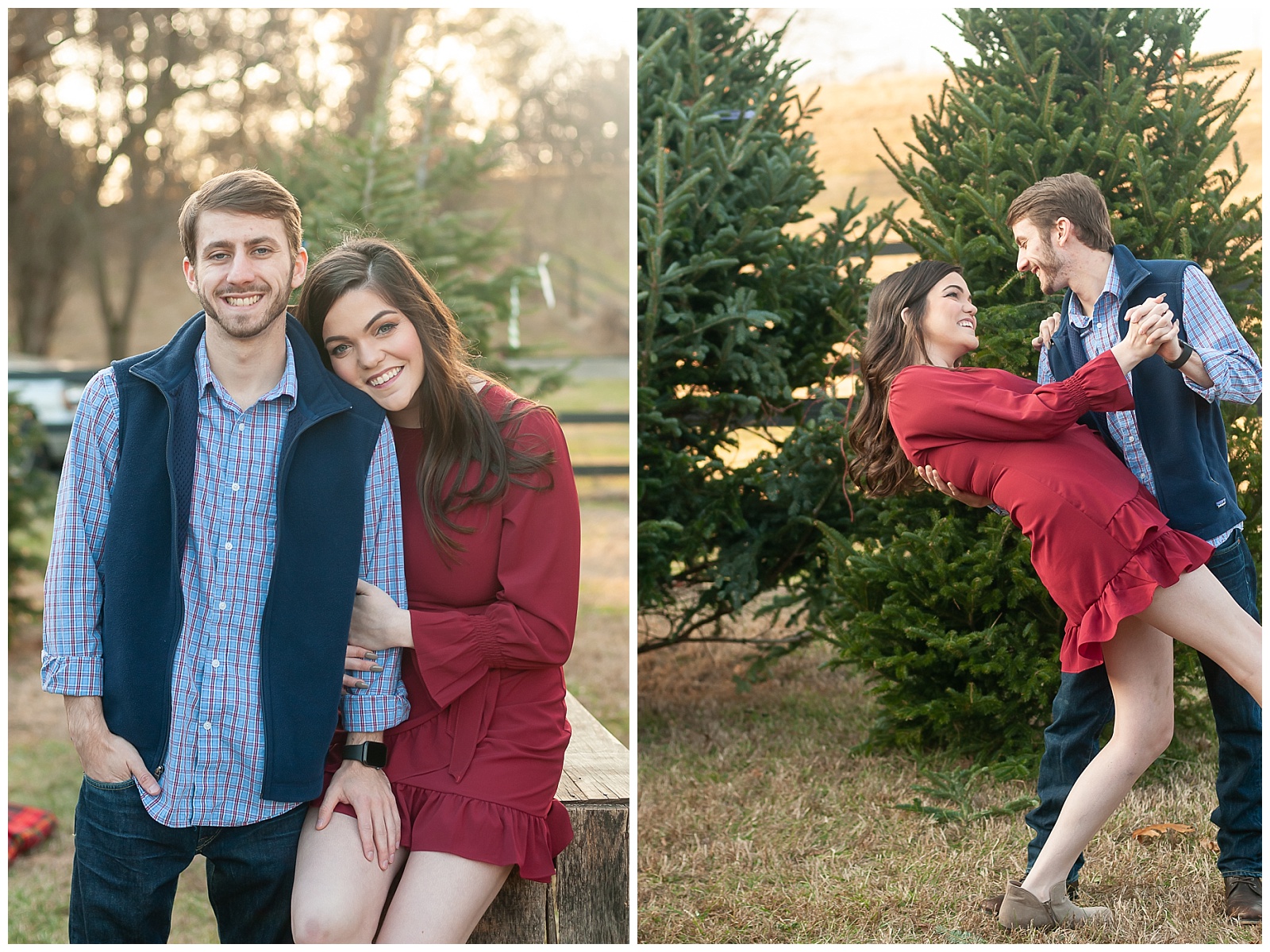 Christmas Session at Bare Creek Tree Farm / Abby and Dylan - chelseawellsphoto.com